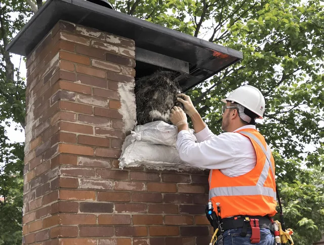 Humane removal of debris and animals by Shaker Heights Chimney Sweep in Shaker Heights, OH