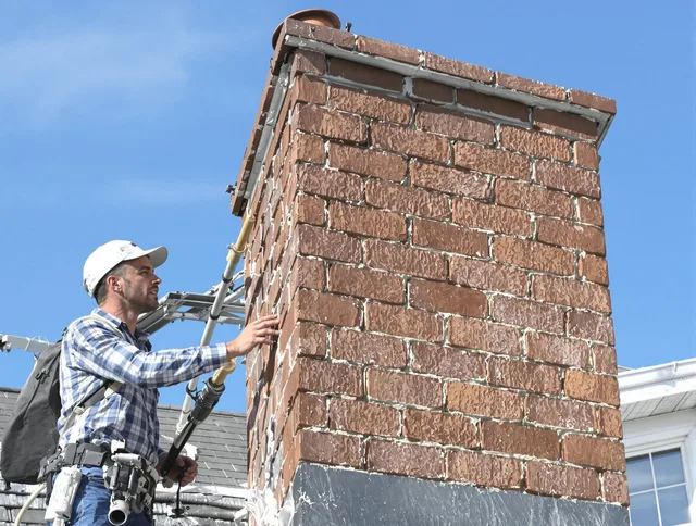 Brickwork for a chimney rebuild by Shaker Heights Chimney Sweep in Shaker Heights, OH