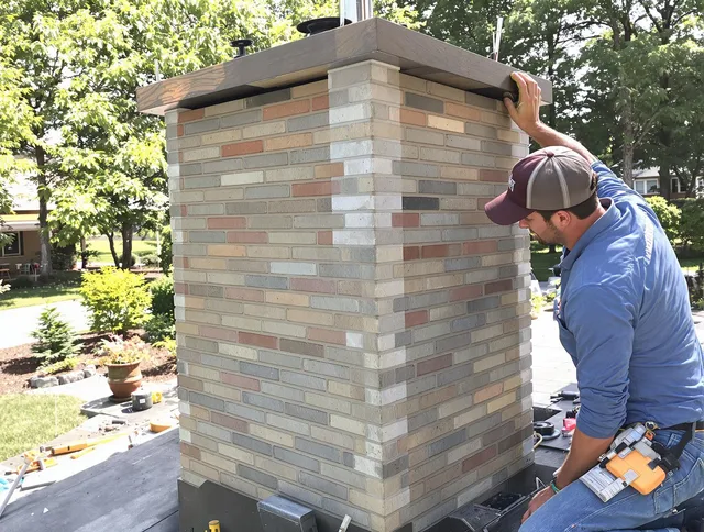 Shaker Heights Chimney Sweep completing a modern chimney remodel in Shaker Heights, OH