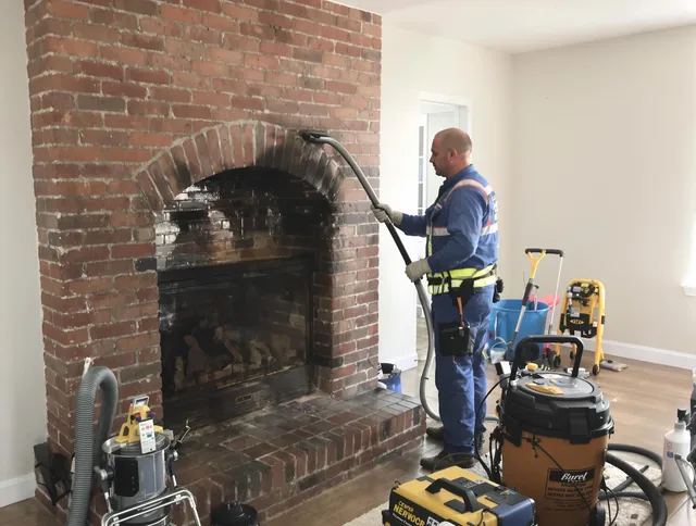 Shaker Heights Chimney Sweep expert performing detailed chimney sweep in Shaker Heights, OH