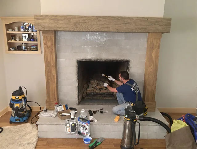 Detailed creosote removal process by Shaker Heights Chimney Sweep in Shaker Heights, OH