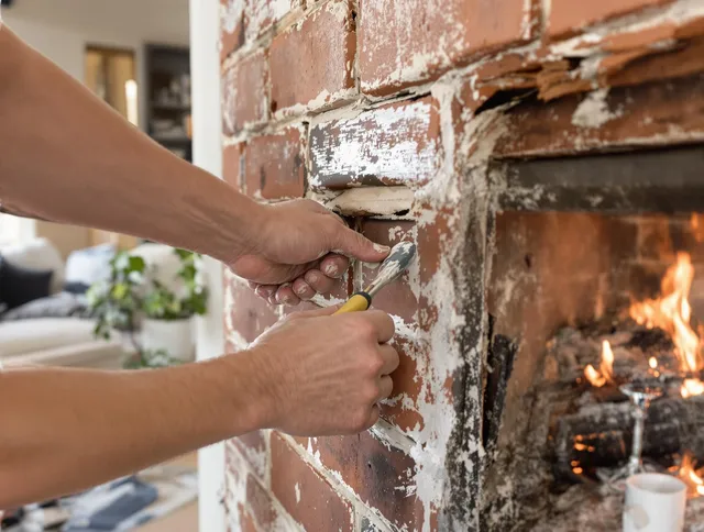 Routine fireplace repair by Shaker Heights Chimney Sweep in Shaker Heights, OH