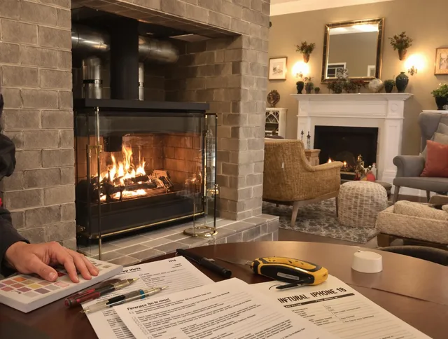 Shaker Heights Chimney Sweep verifying fireplace safety measures in Shaker Heights, OH